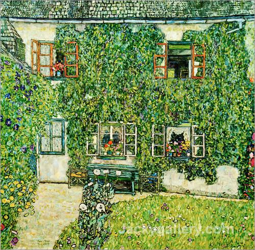 Forsthaus in Weissenbach am Attersee by Gustav Klimt paintings reproduction